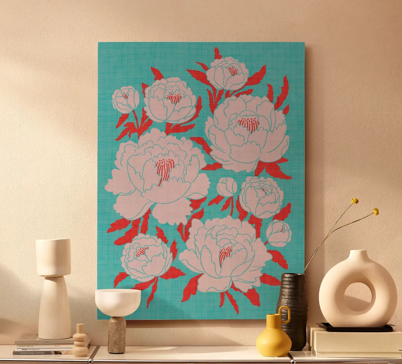 Peonie alluminio dibond da Dana Duricekova