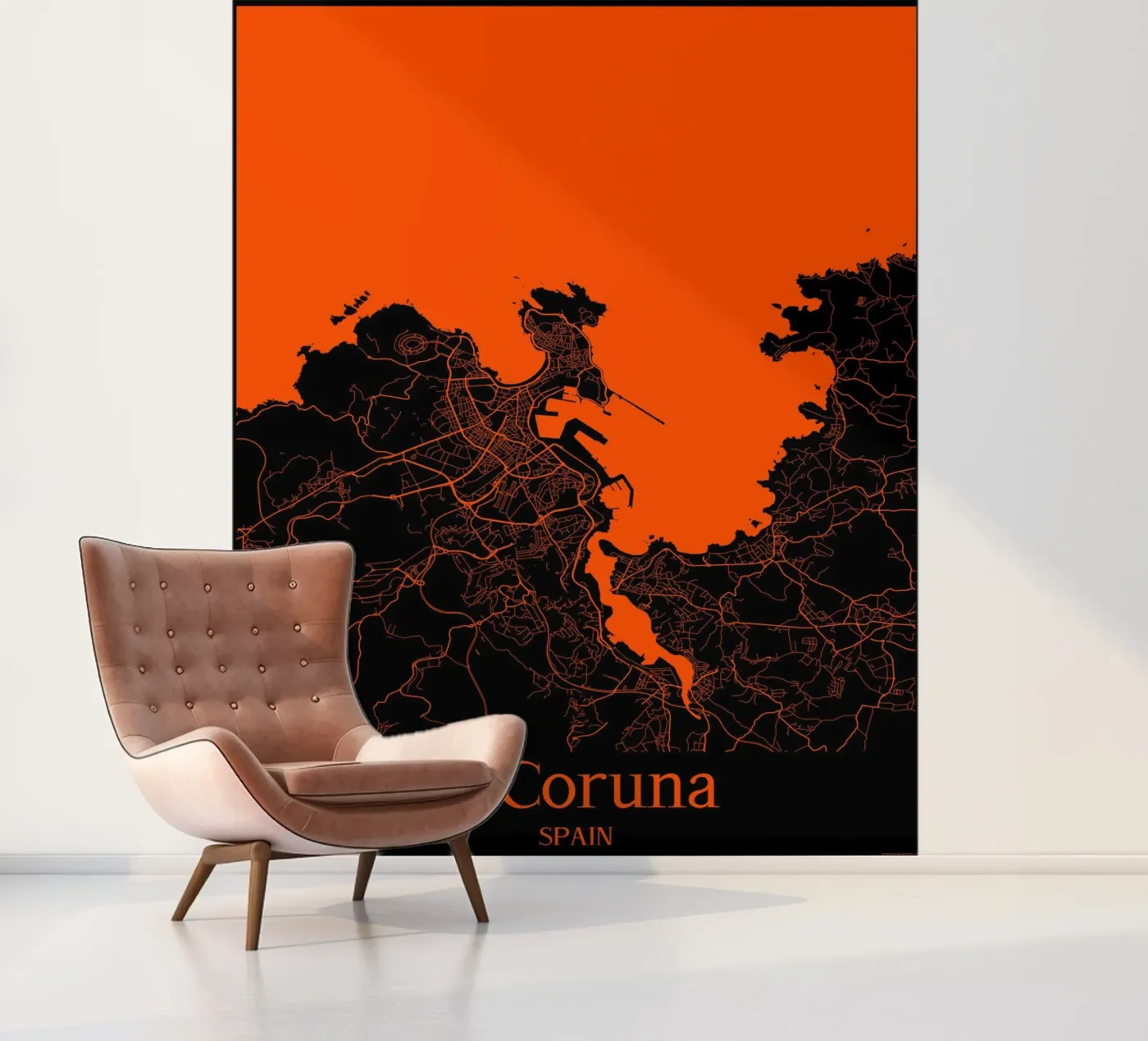 A Coruna fotobehang van MiMap