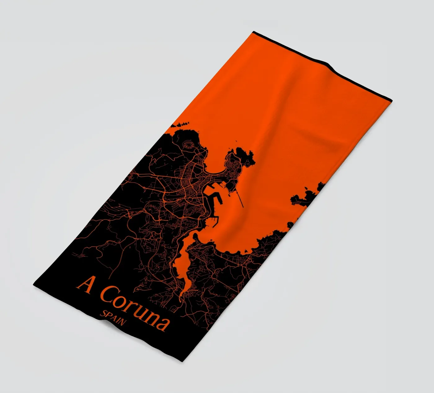 A Coruna beach towel by MiMap