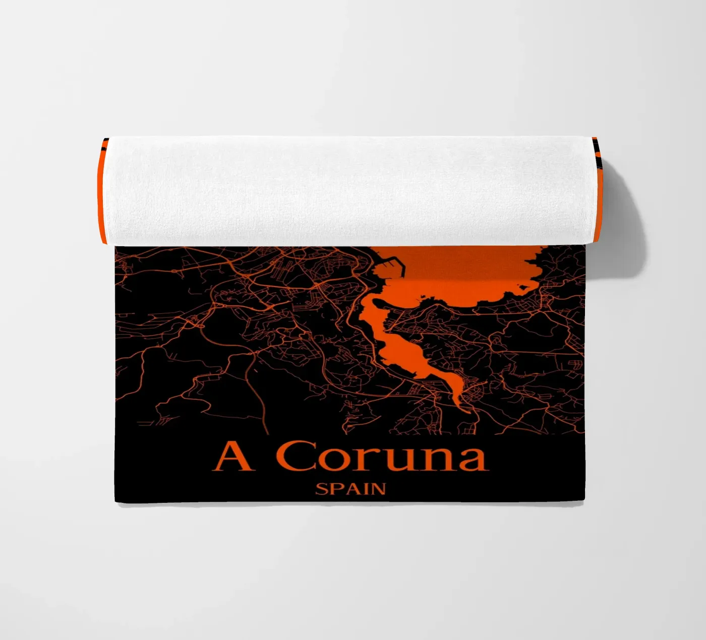A Coruna beach towel by MiMap