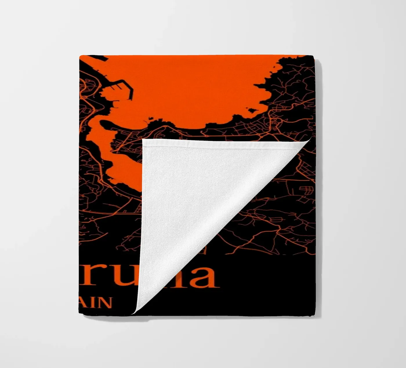 A Coruna beach towel by MiMap