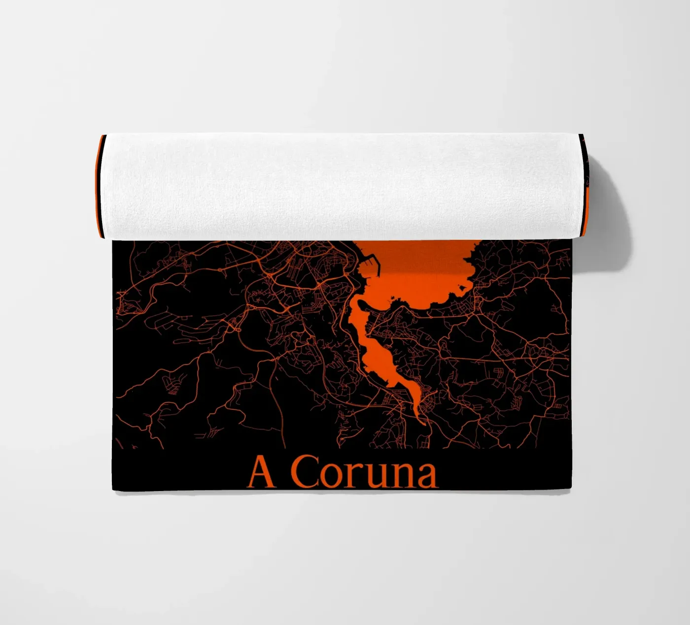 A Coruna beach towel by MiMap