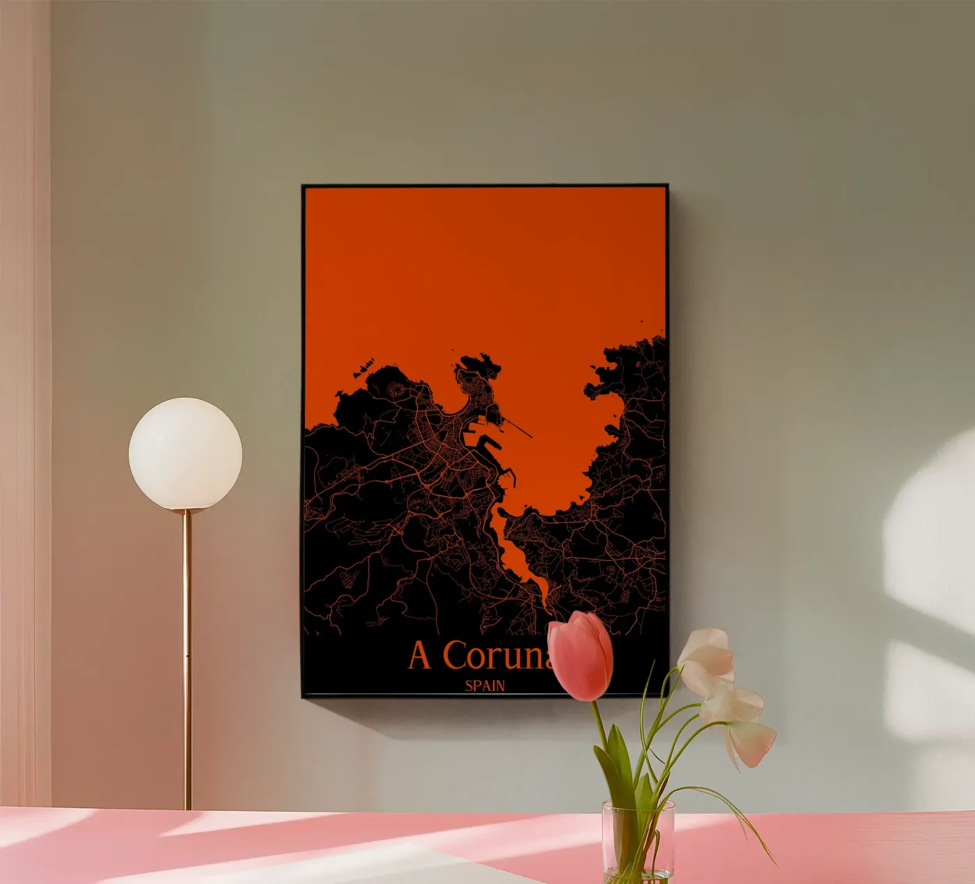 A Coruna Acryl-Glas von MiMap
