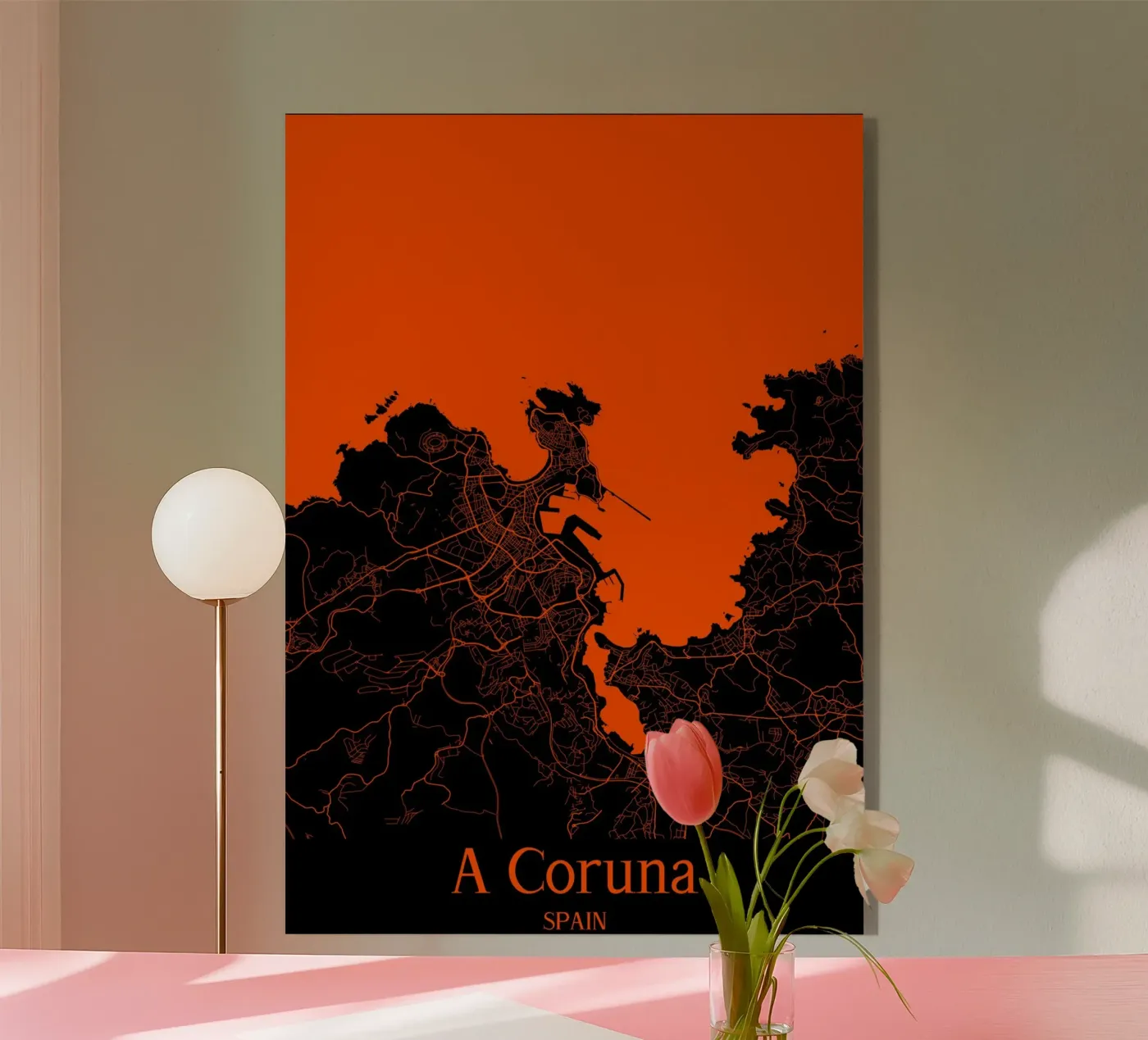 A Coruna Acryl-Glas von MiMap