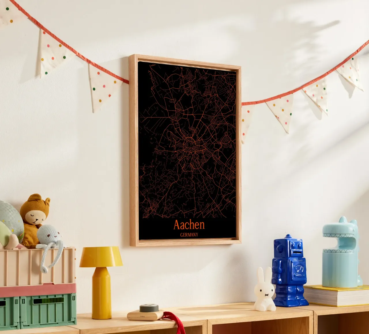 Aachen canvas met Baklijst van MiMap