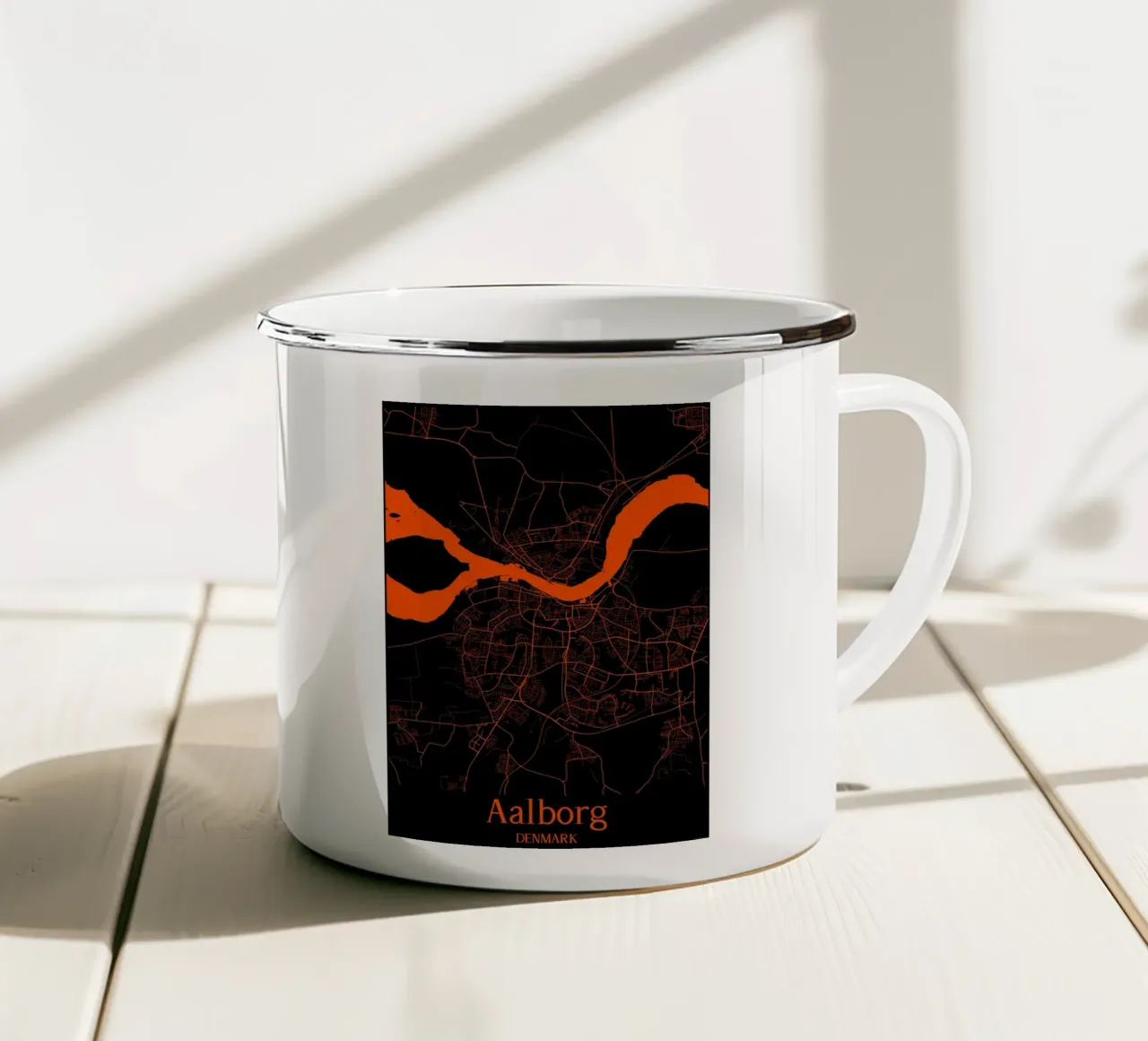 Aalborg tazza in smalto da MiMap