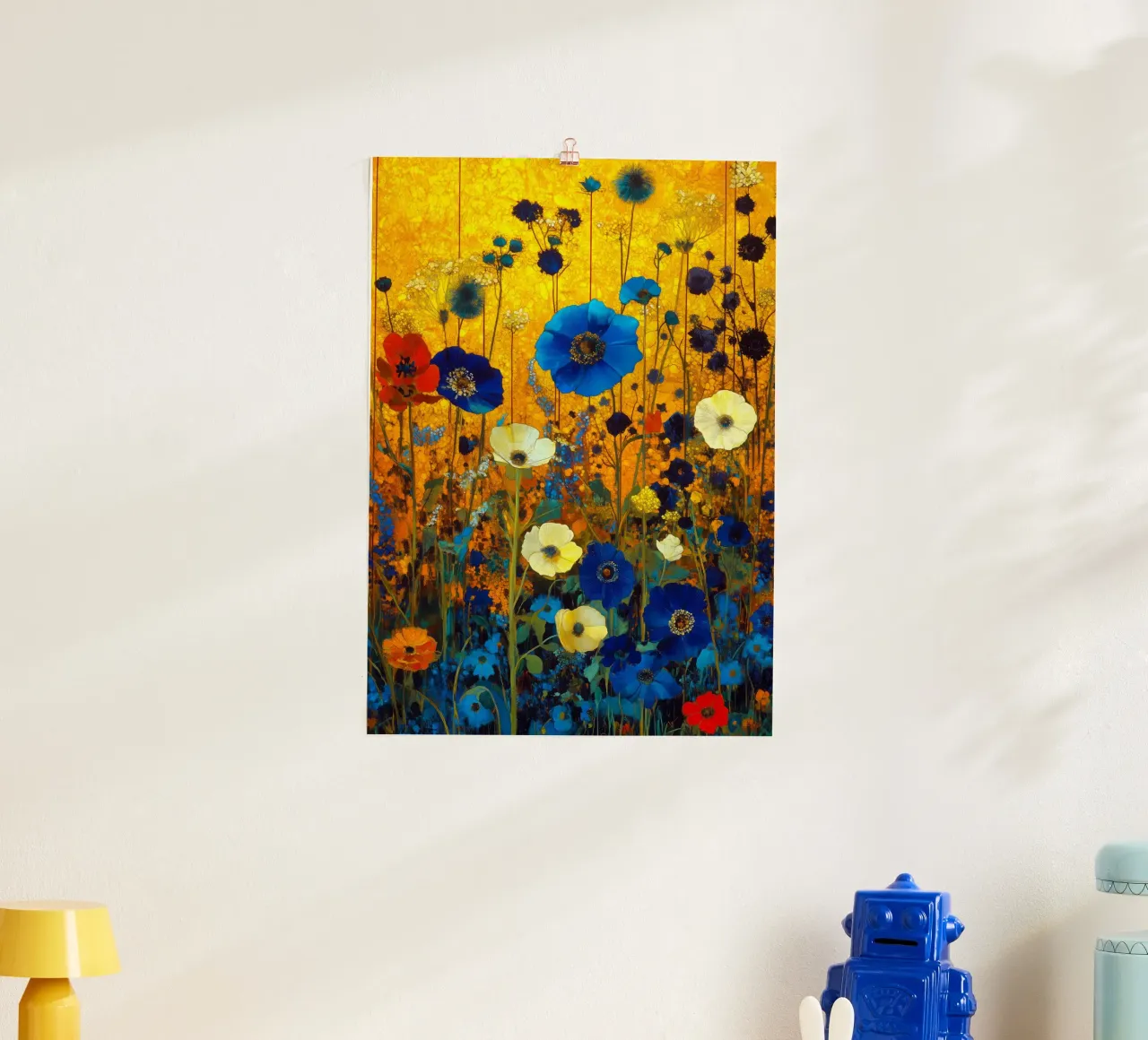 Fiori blu poster da Justyna Jaszke JBJart