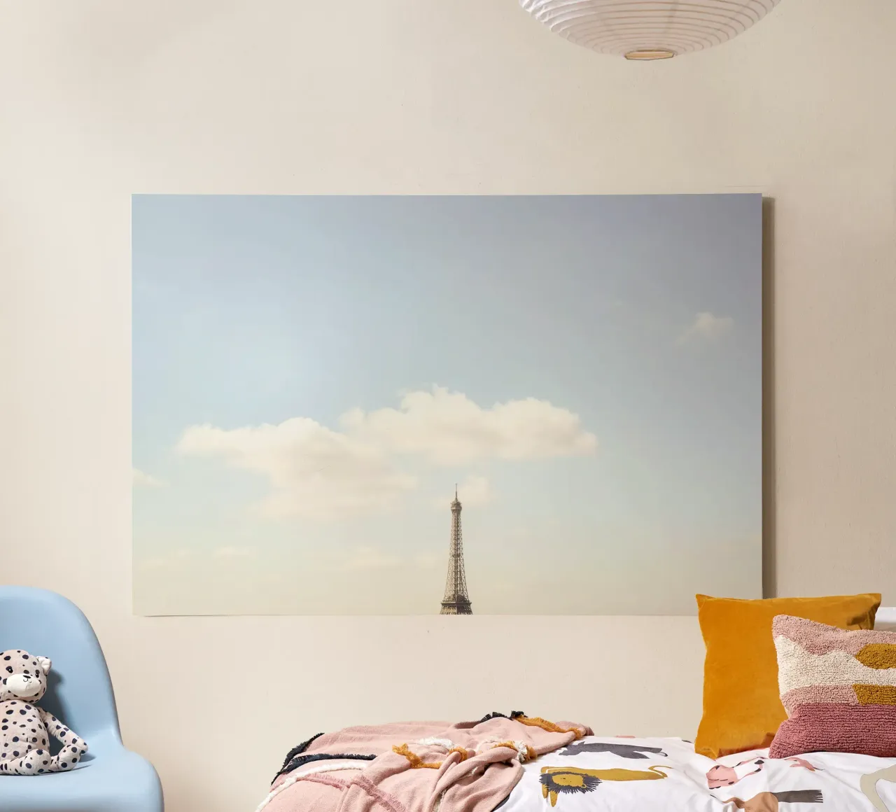 Paris Eiffel Tower Minimalist tela con Cornice a cassetta da GraceDigitalArtCo