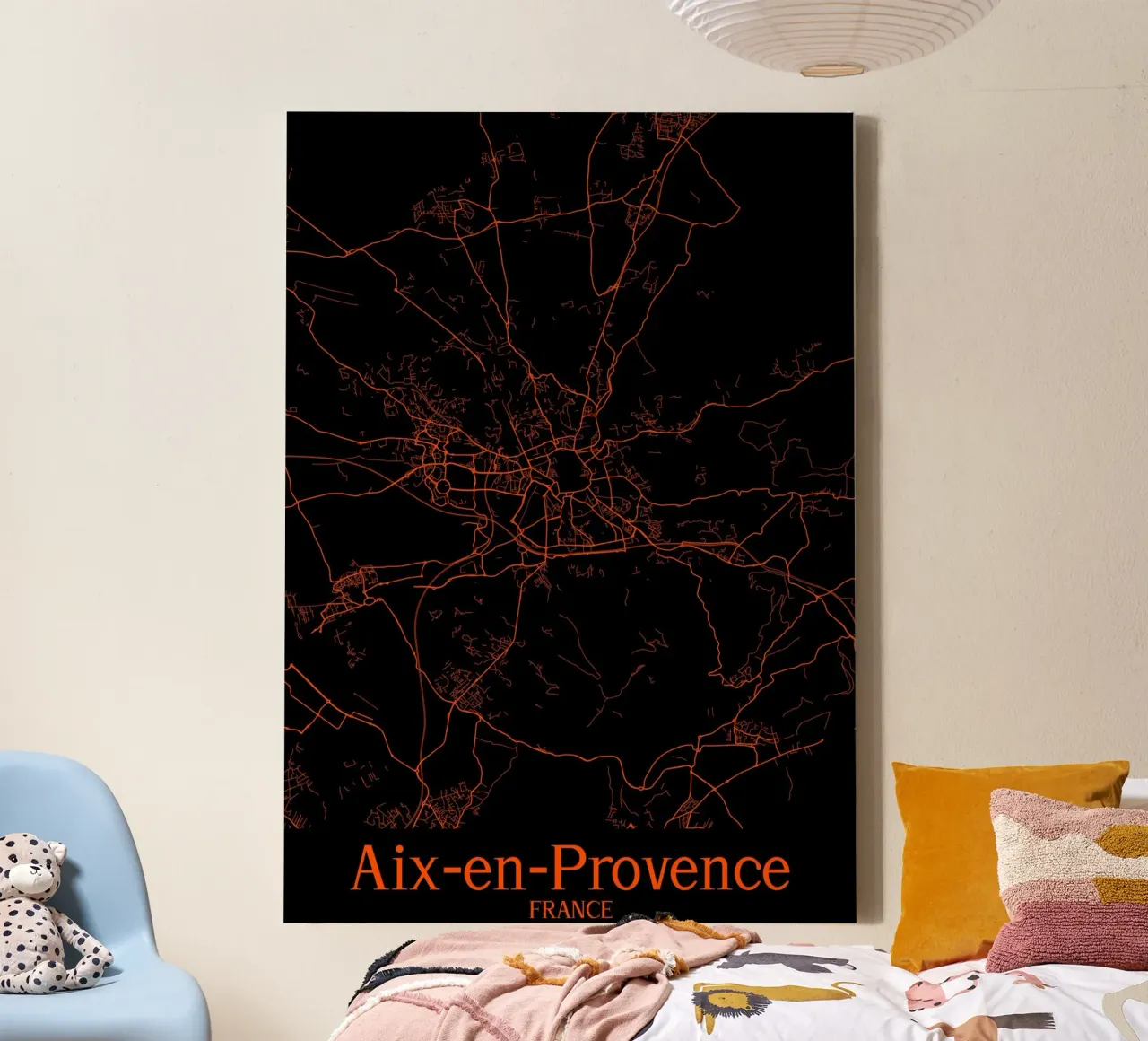 Aix-en-Provence tela con Cornice a cassetta da MiMap