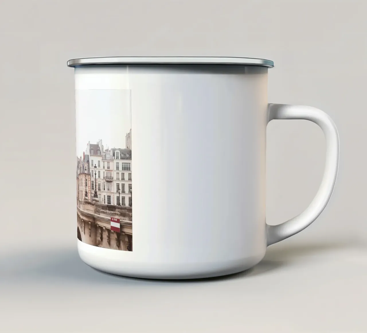Paris Bridge tazza in smalto da GraceDigitalArtCo