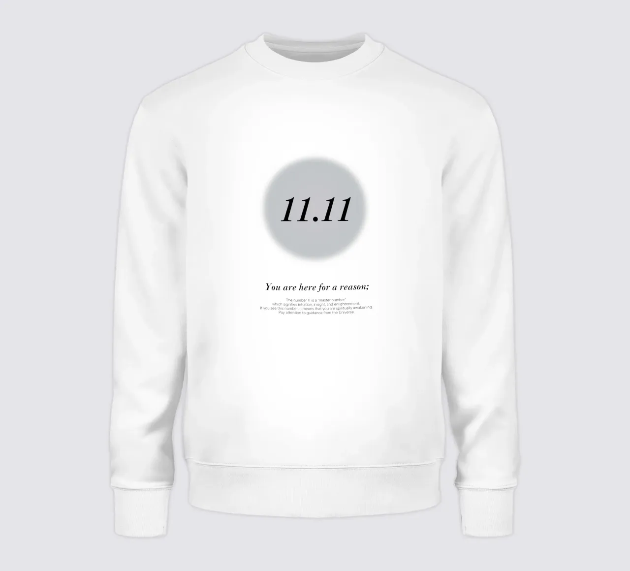 11.11 hour mirror message from the universe sweatshirt by morphinaeblue