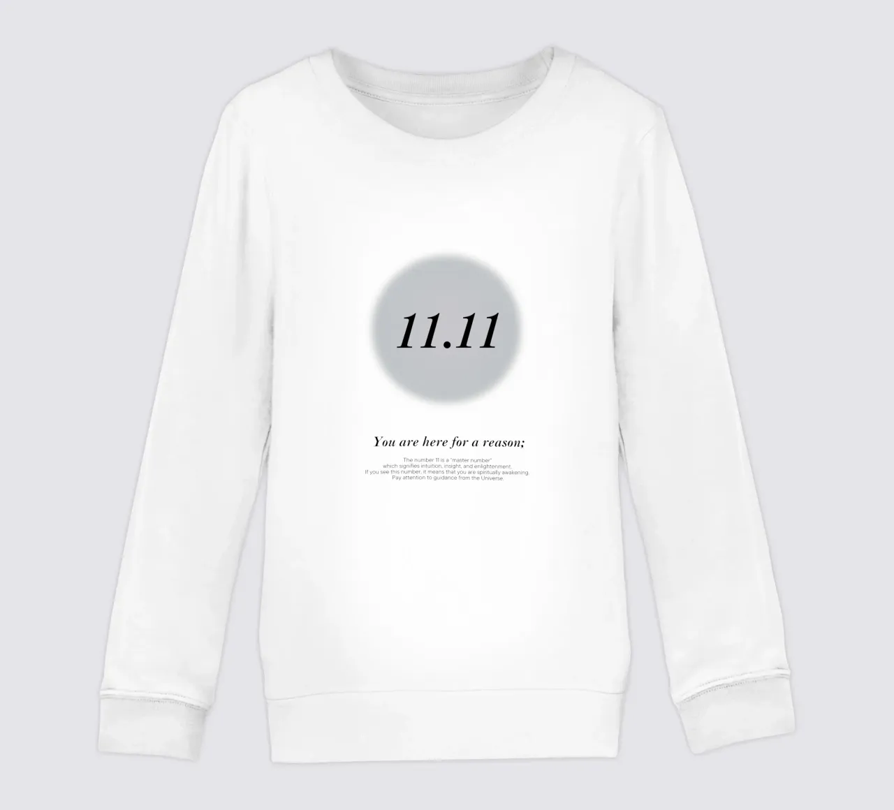 11.11 hour mirror message from the universe kids sweatshirt by morphinaeblue