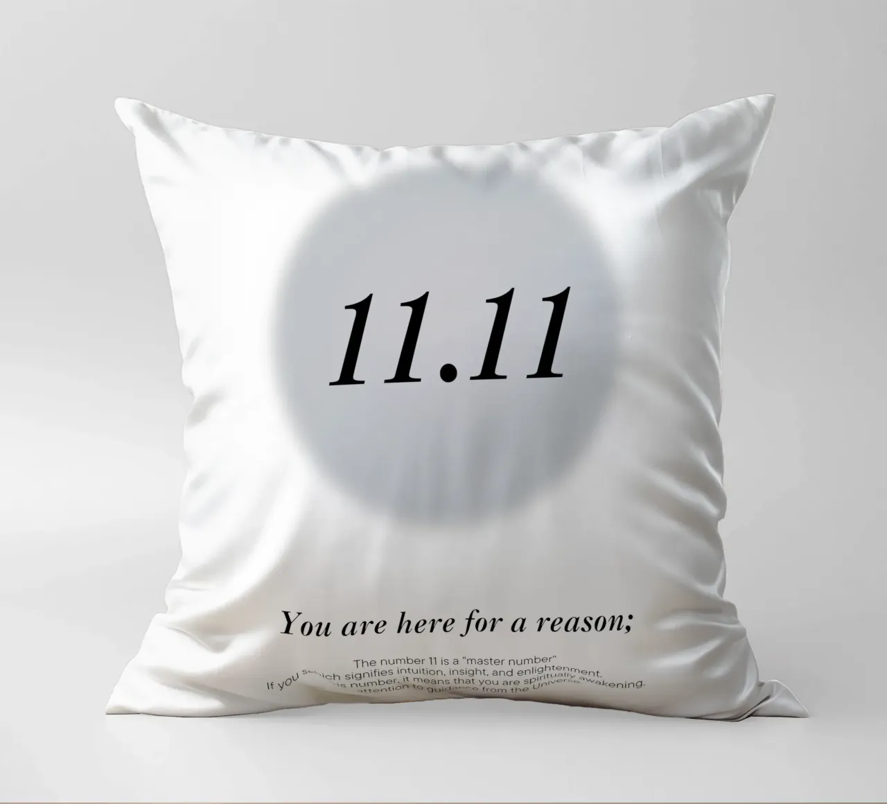 11.11 hour mirror message from the universe decorative cushion by morphinaeblue