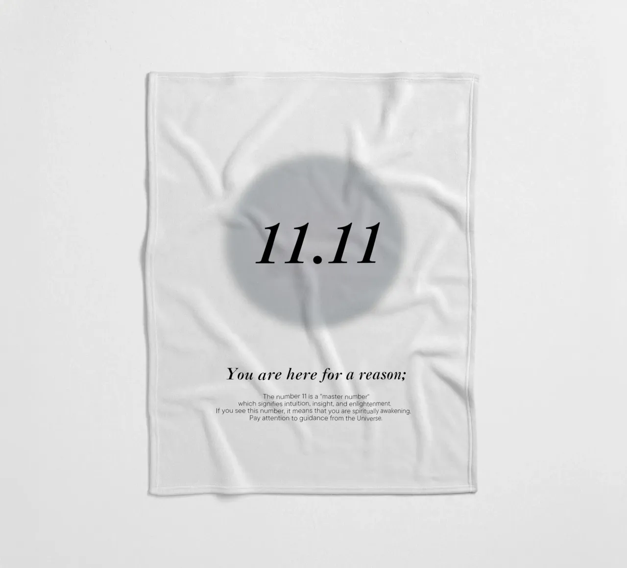 11.11 hour mirror message from the universe fleece blanket by morphinaeblue