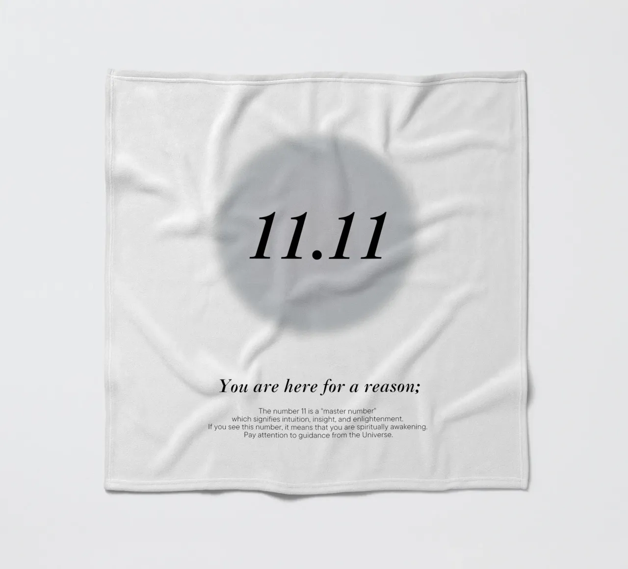11.11 hour mirror message from the universe fleece blanket by morphinaeblue