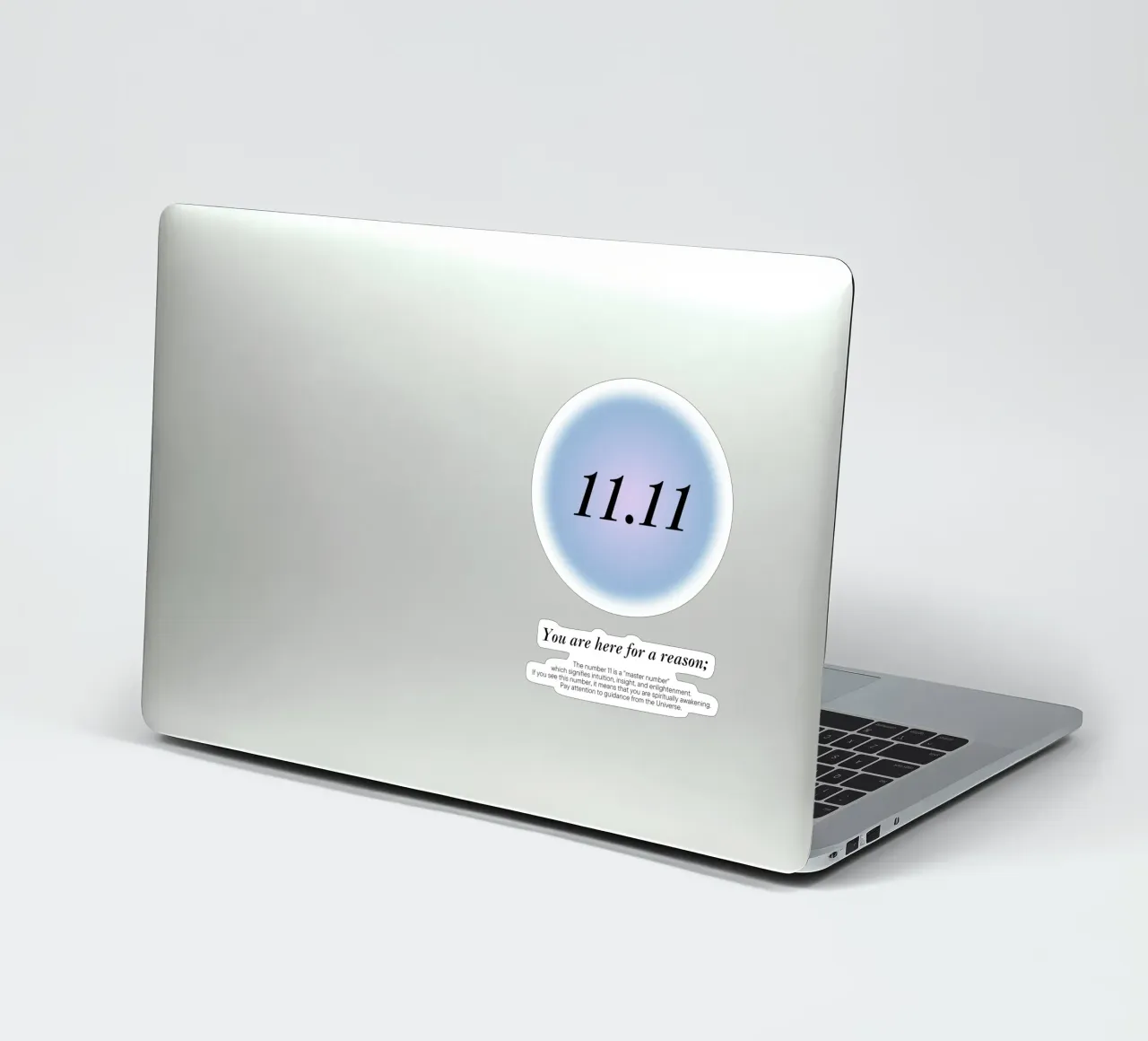11.11 hour mirror message from the universe sticker by morphinaeblue