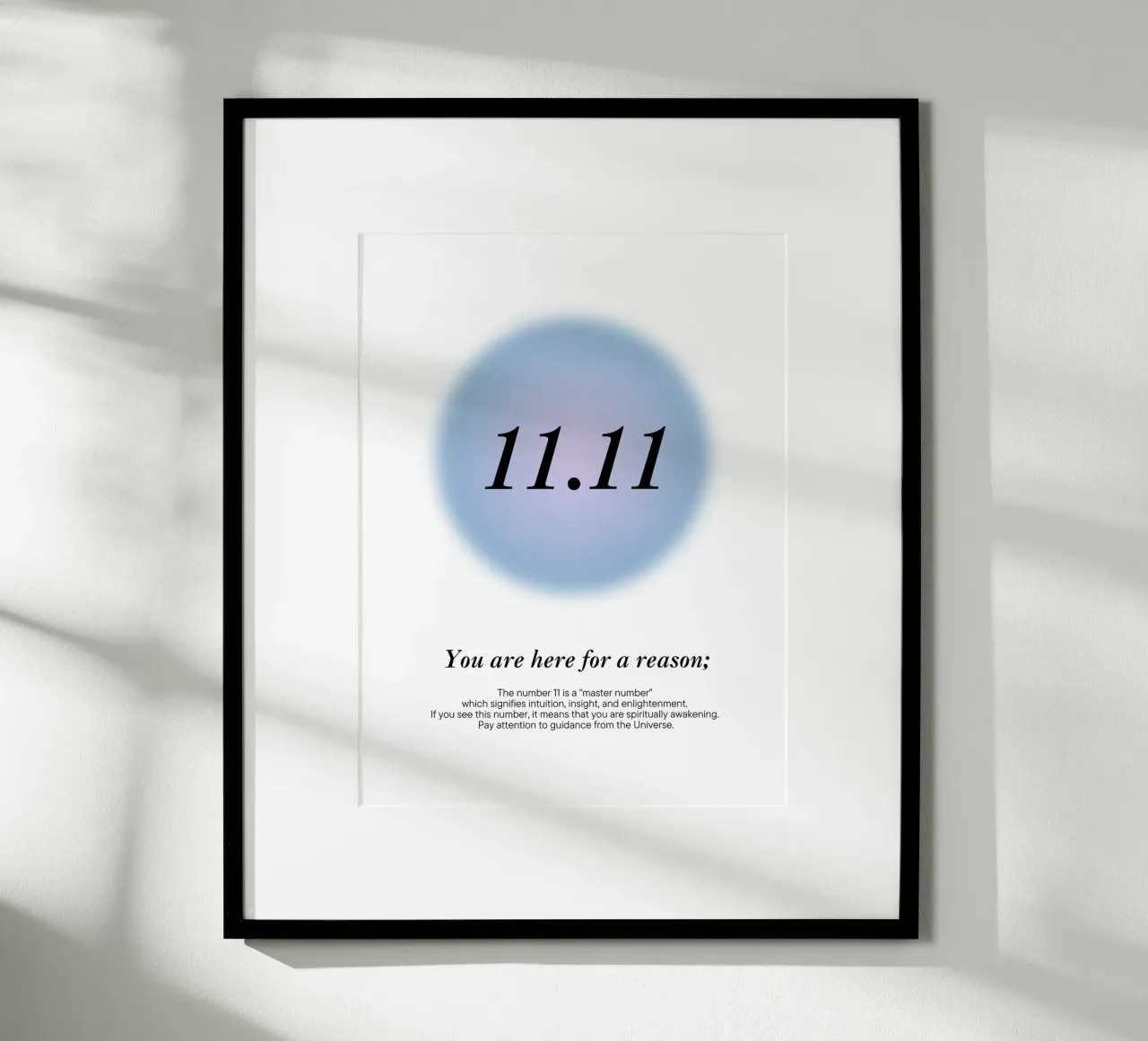 11.11 hour mirror message from the universe hahnemühle by morphinaeblue