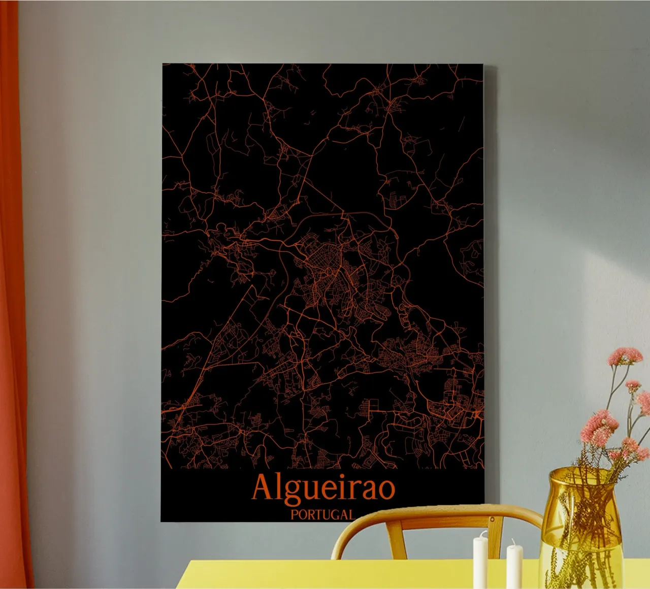 Algueirao tela con Cornice a cassetta da MiMap