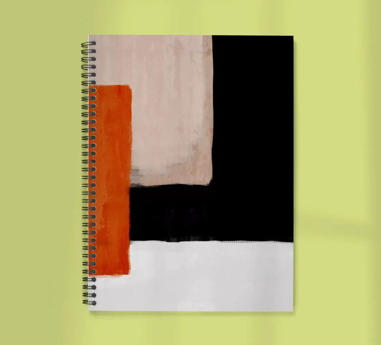 abstract minimal 14 spiral notebook by ThingDesign
