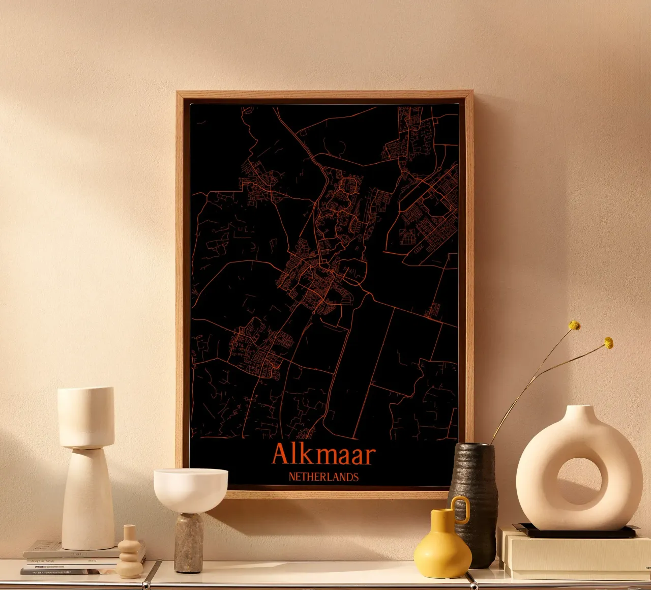Alkmaar canvas met Baklijst van MiMap