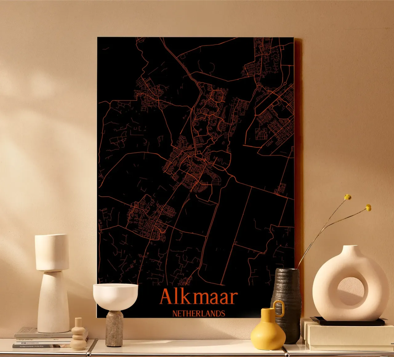 Alkmaar canvas met Baklijst van MiMap