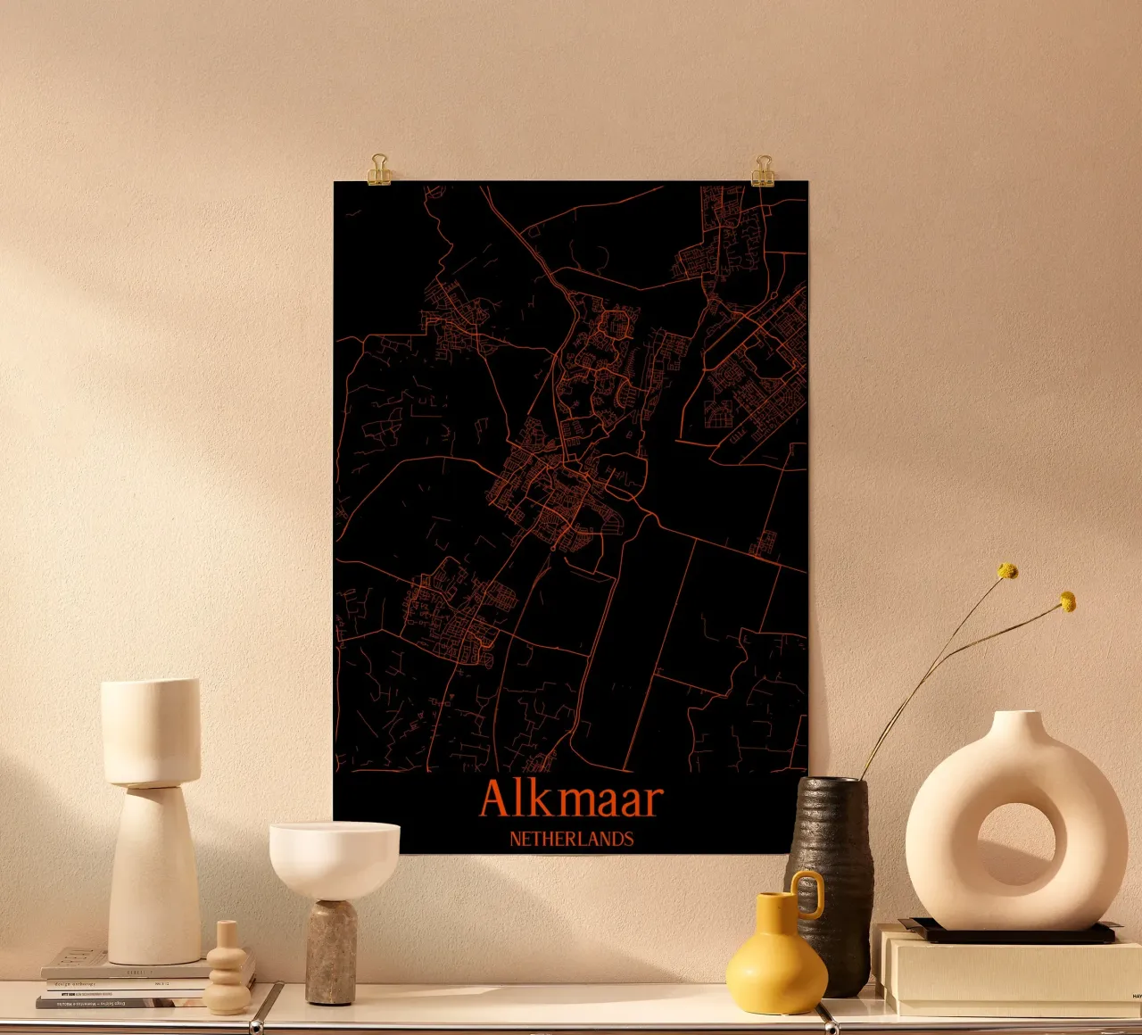 Alkmaar poster con telaio in plastica da MiMap