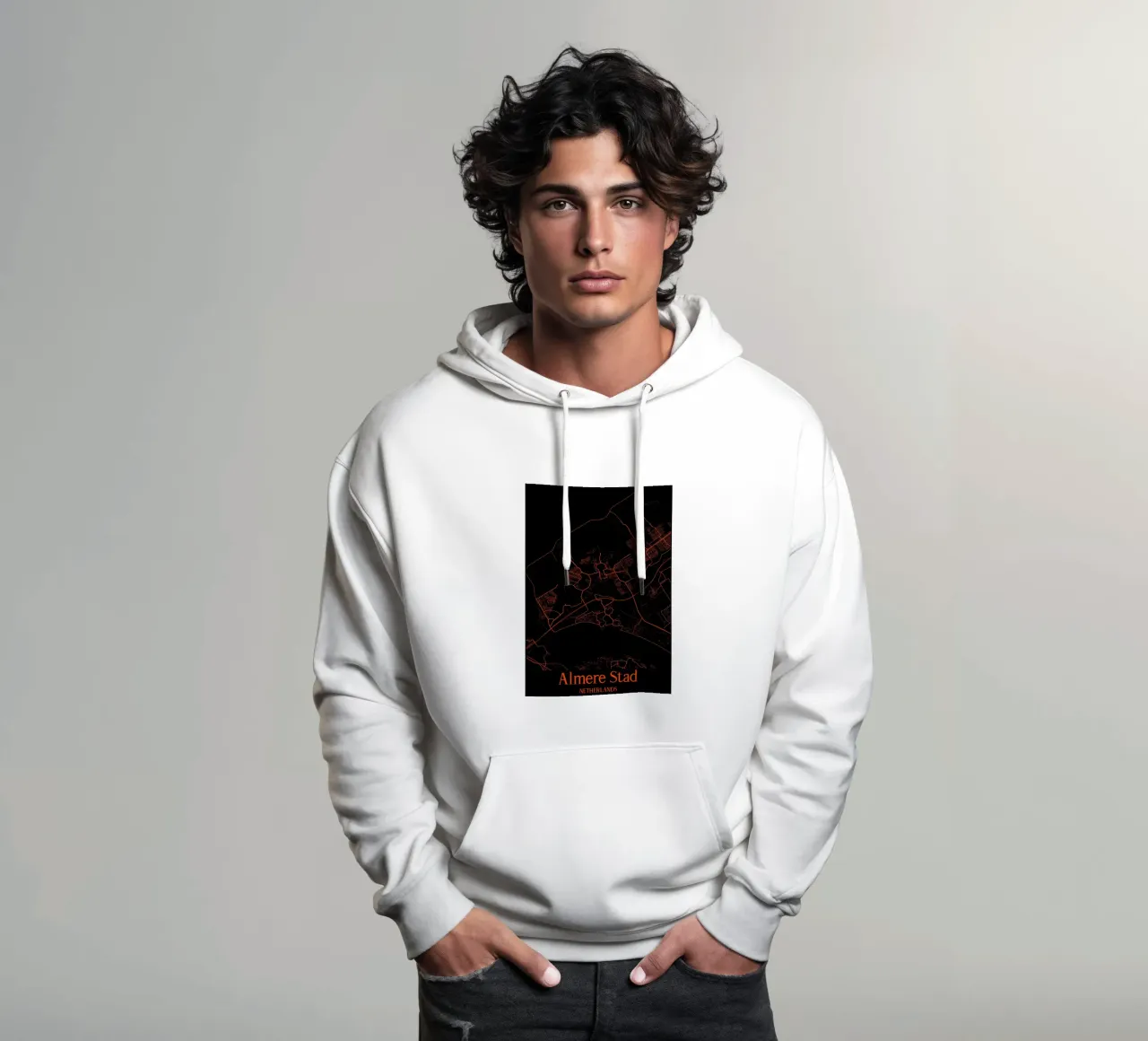 Almere Stad felpa con cappuccio da MiMap