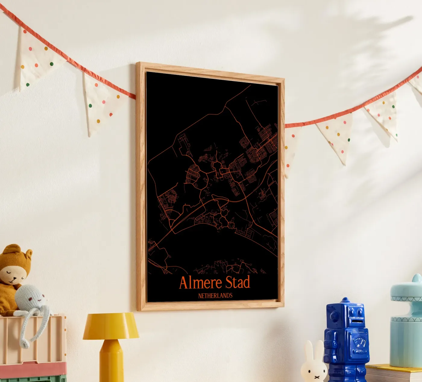 Almere Stad acryl van MiMap