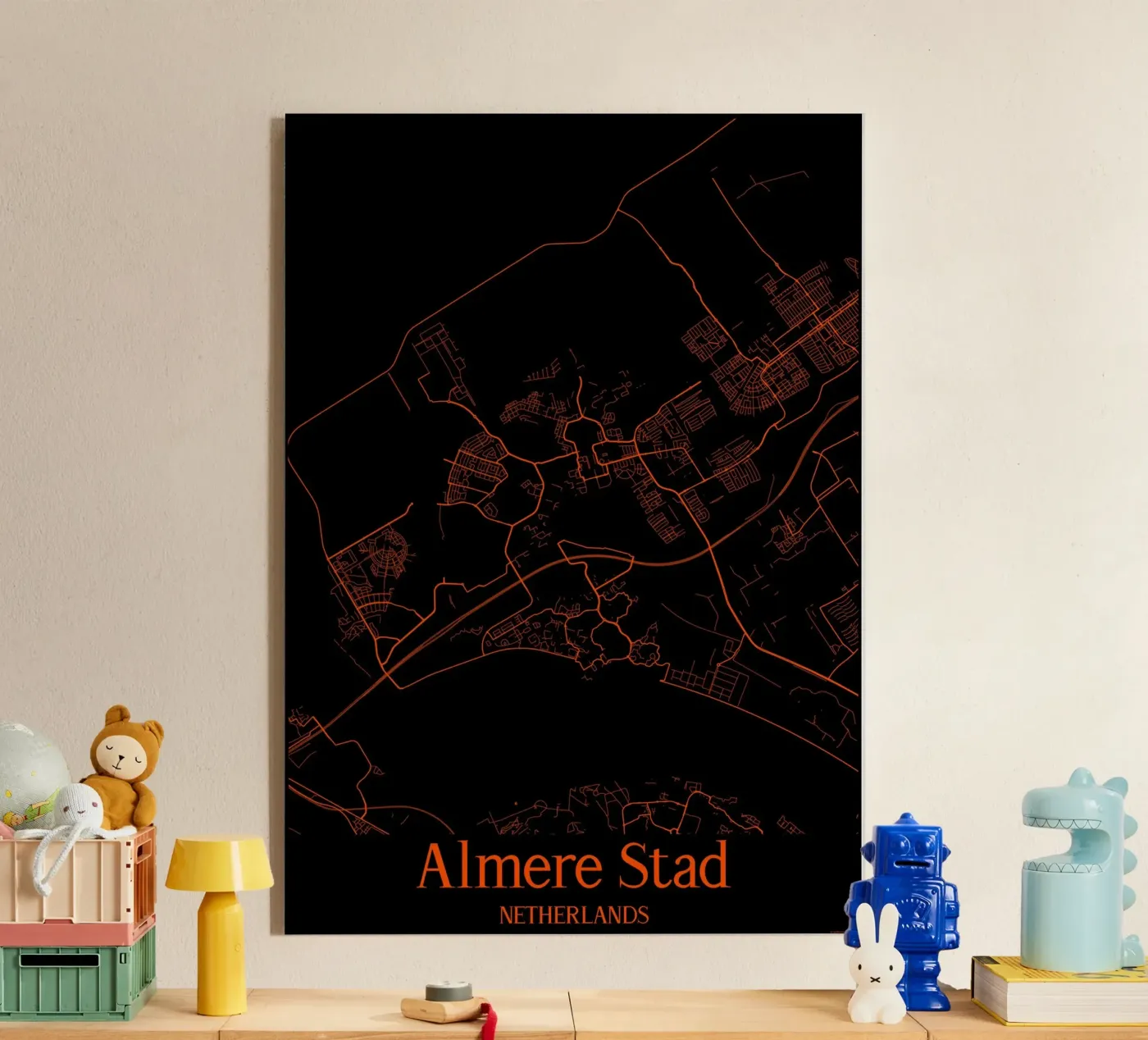 Almere Stad acryl van MiMap