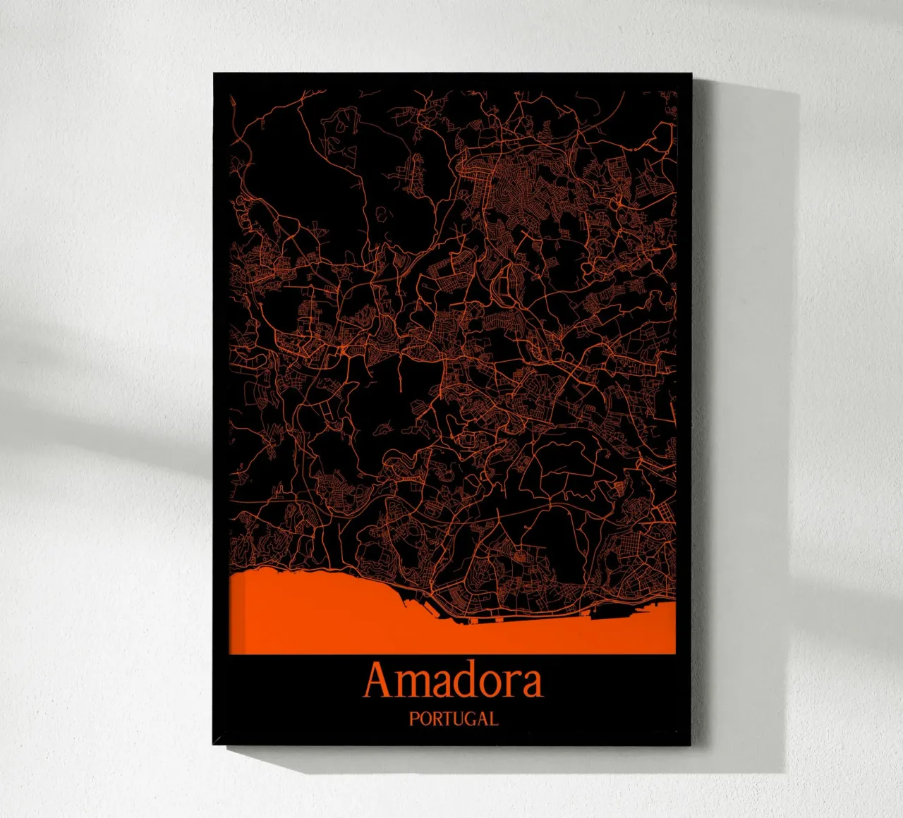 Amadora poster con telaio in legno da MiMap