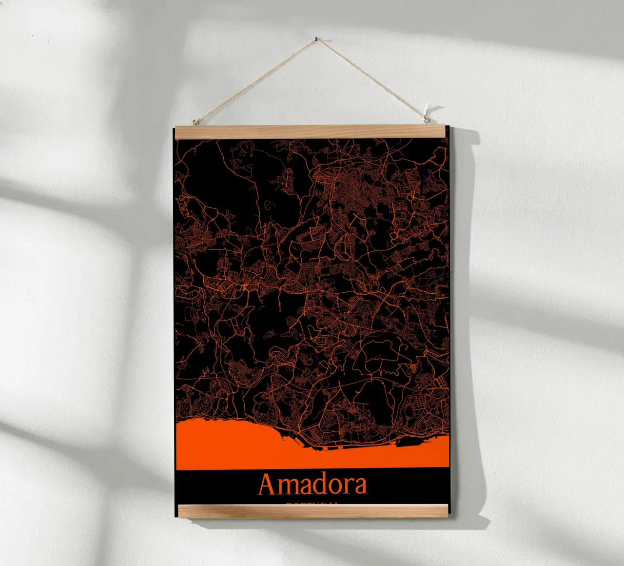 Amadora poster con telaio in legno da MiMap