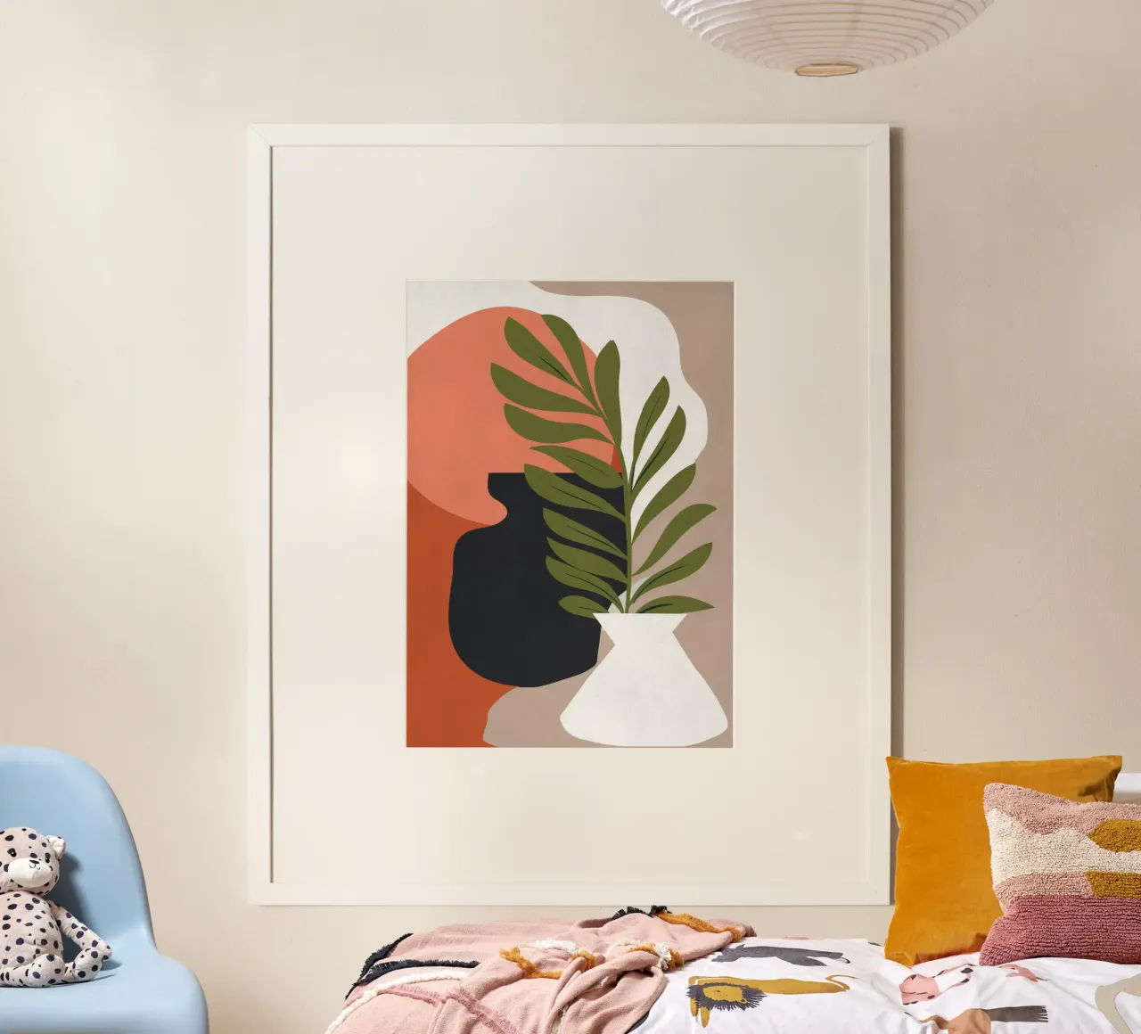 Arte astratta 40a poster con telaio in alluminio da ThingDesign