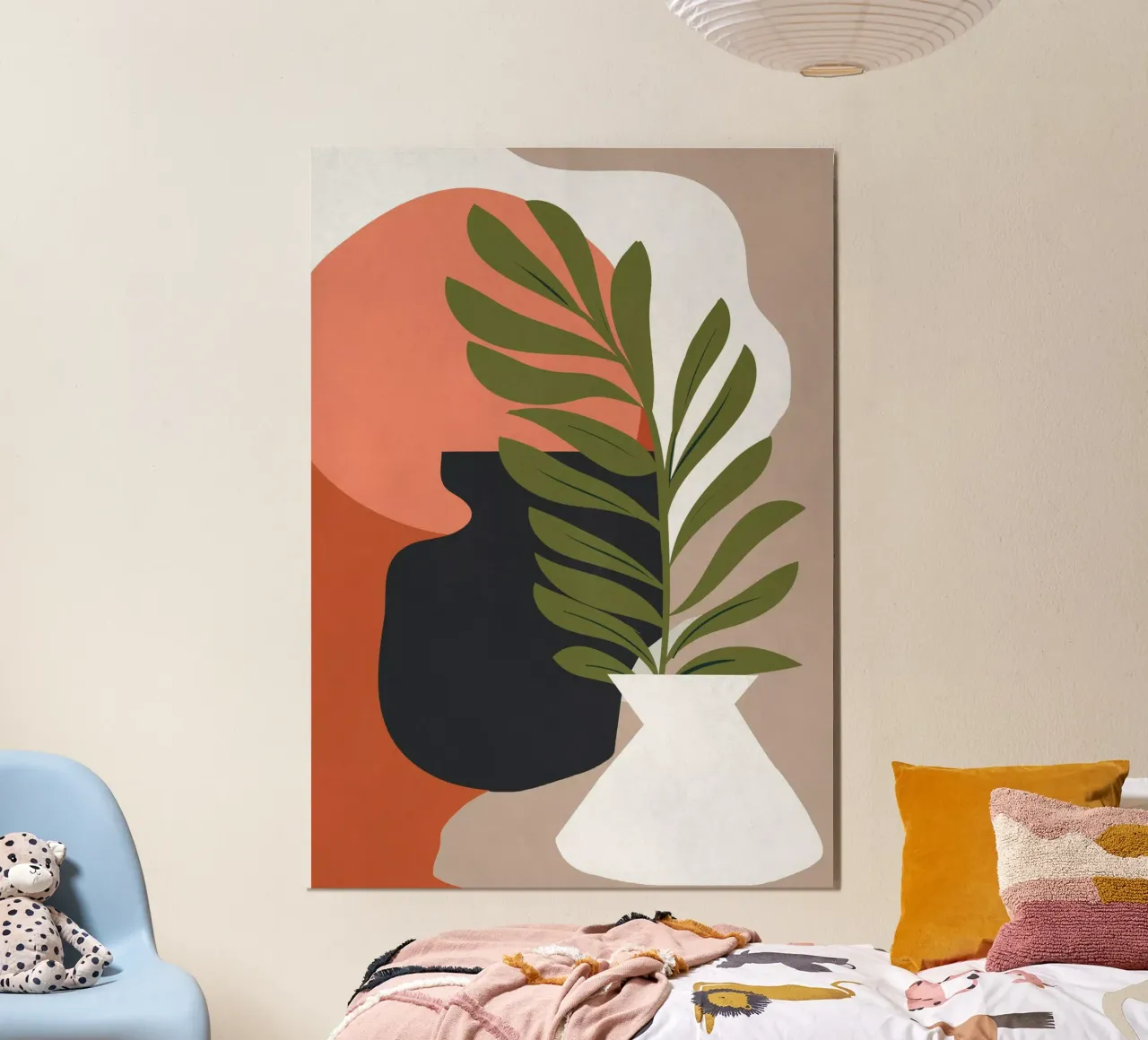 Arte astratta 40a poster con telaio in alluminio da ThingDesign