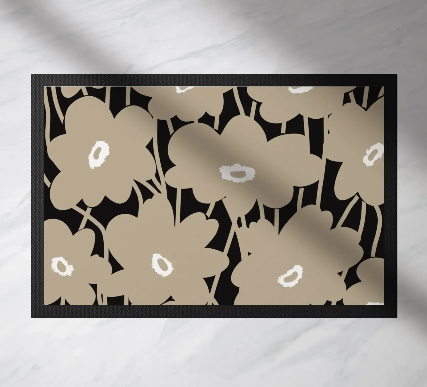 Botanical pattern 10 deurmat van Little Dean