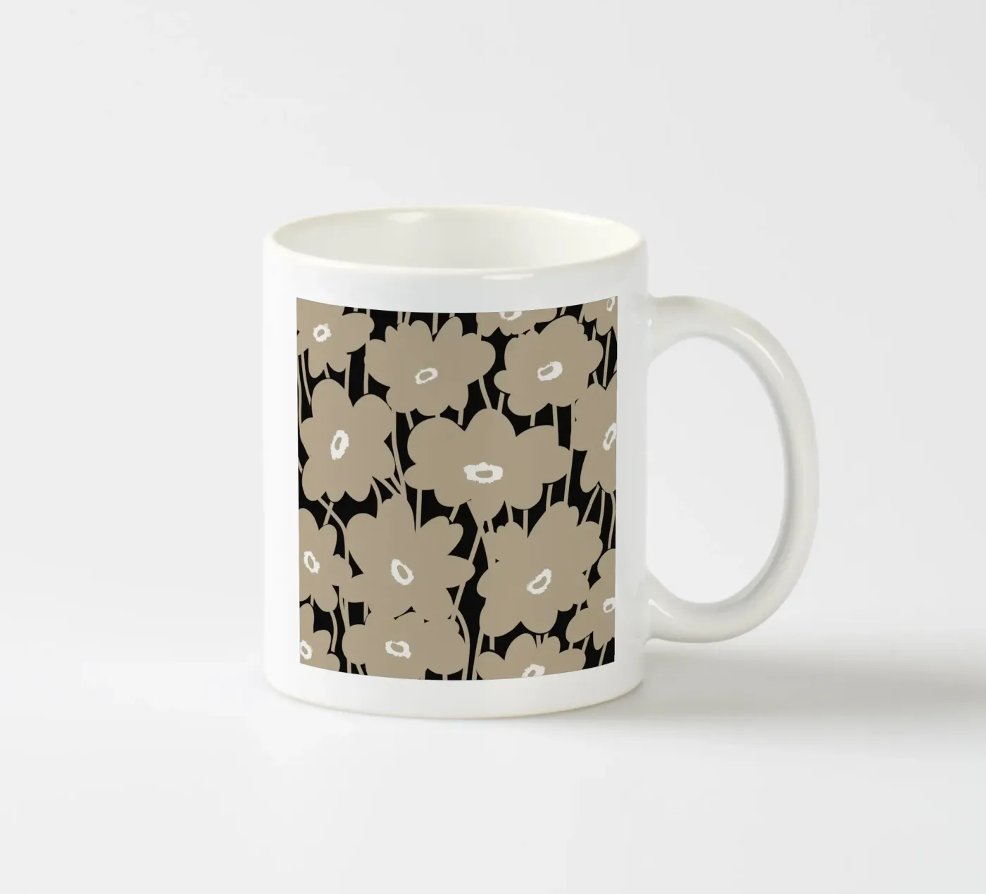 Botanical pattern 10 ceramic mug by Little Dean