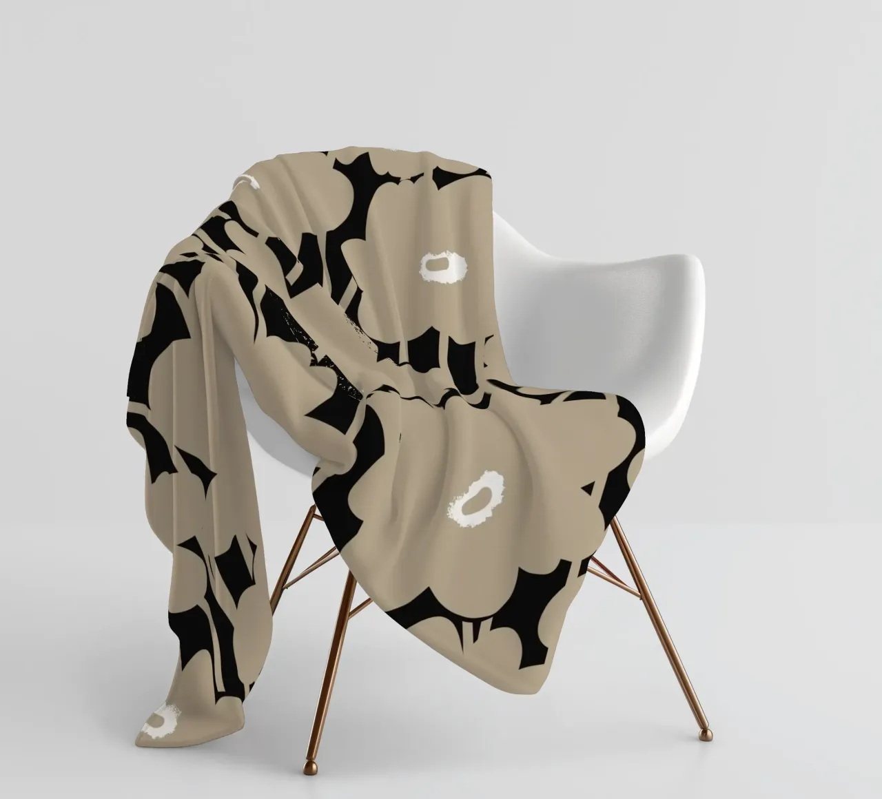 Botanisches Muster 10 Fleecedecke von Little Dean