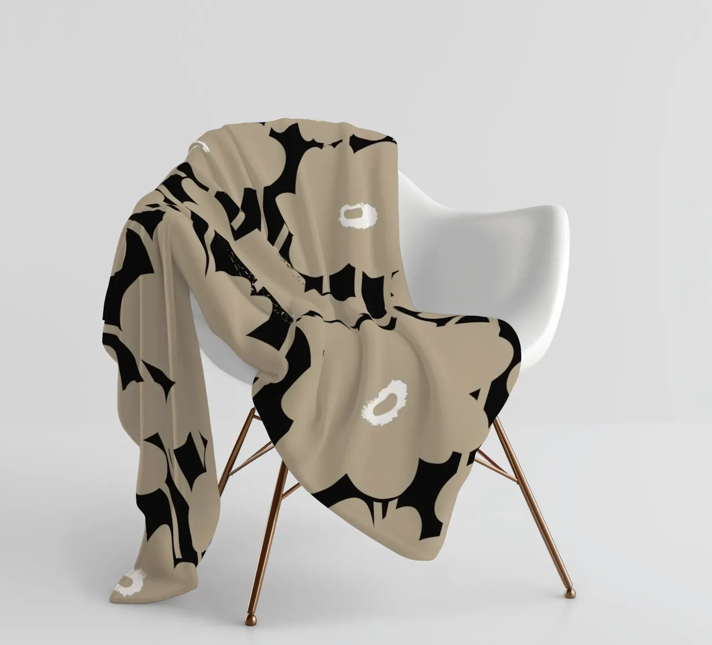 Botanisches Muster 10 Fleecedecke von Little Dean