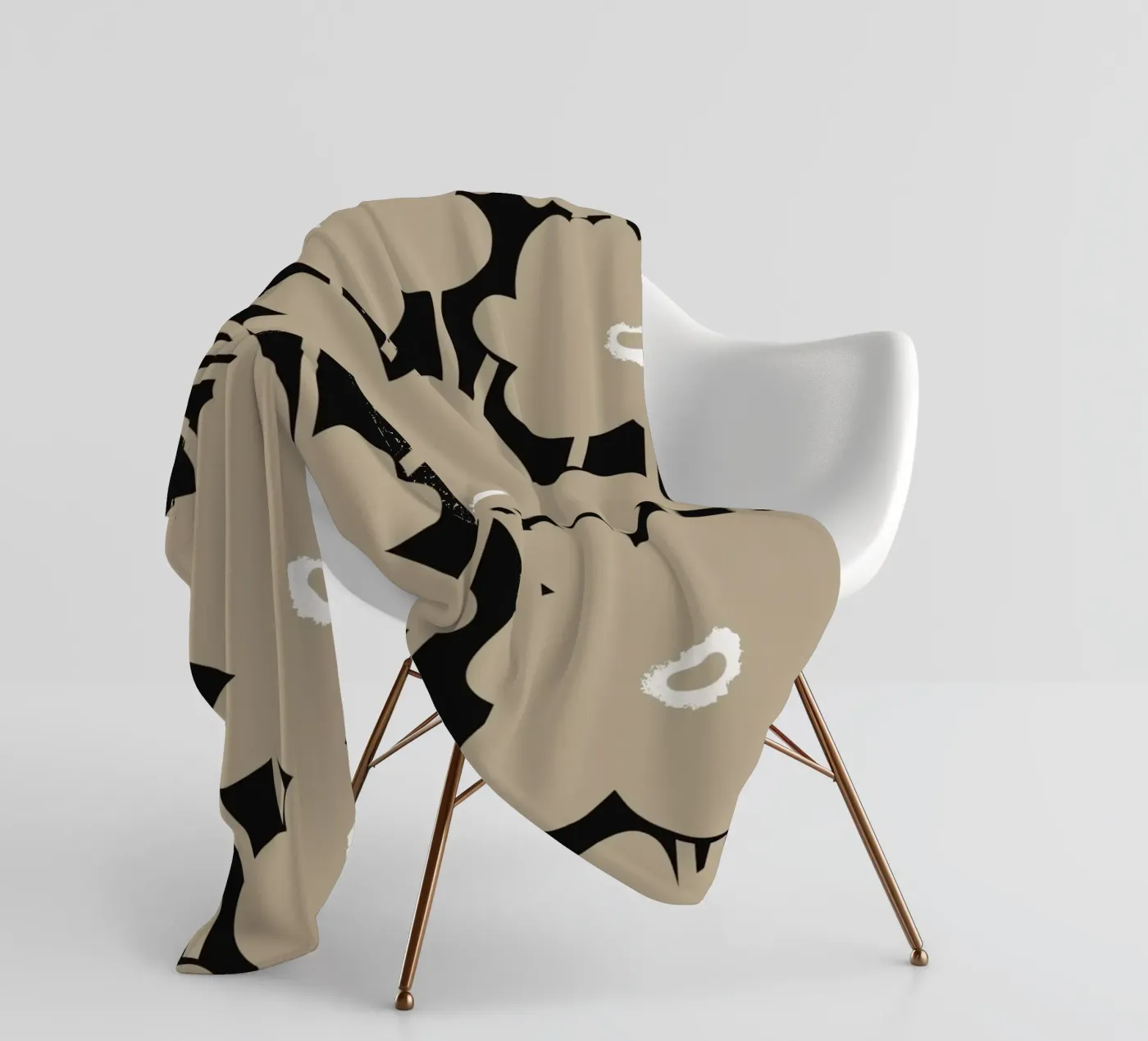 Botanisches Muster 10 Fleecedecke von Little Dean