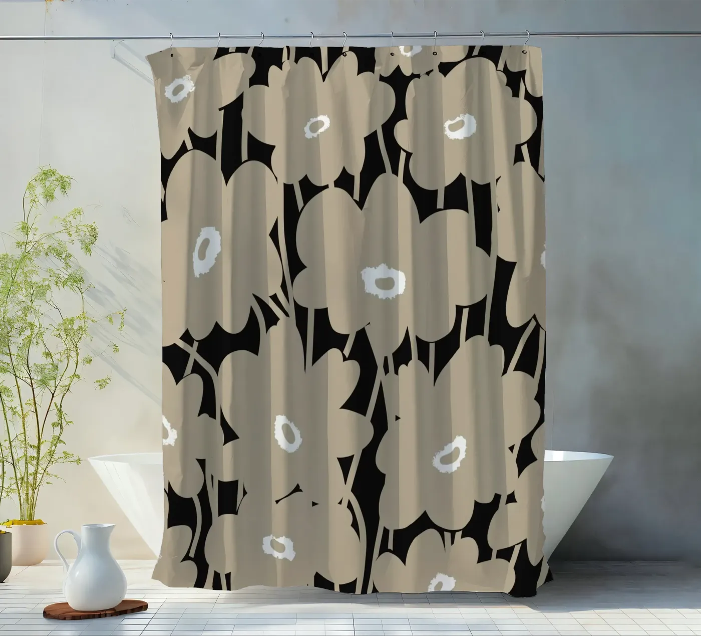 Botanisches Muster 10 Duschvorhang von Little Dean