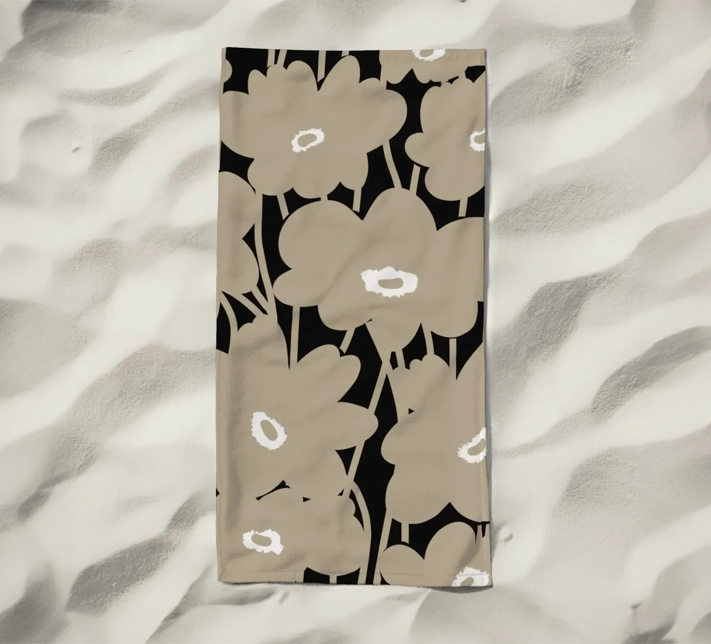 Botanical pattern 10 beach towel by Little Dean