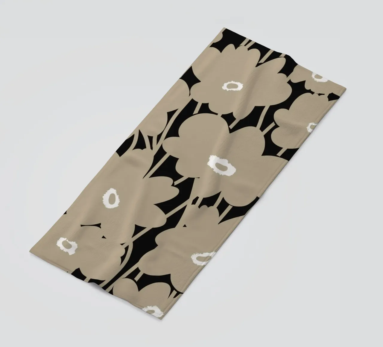 Botanisch patroon 10 strandhanddoek van Little Dean