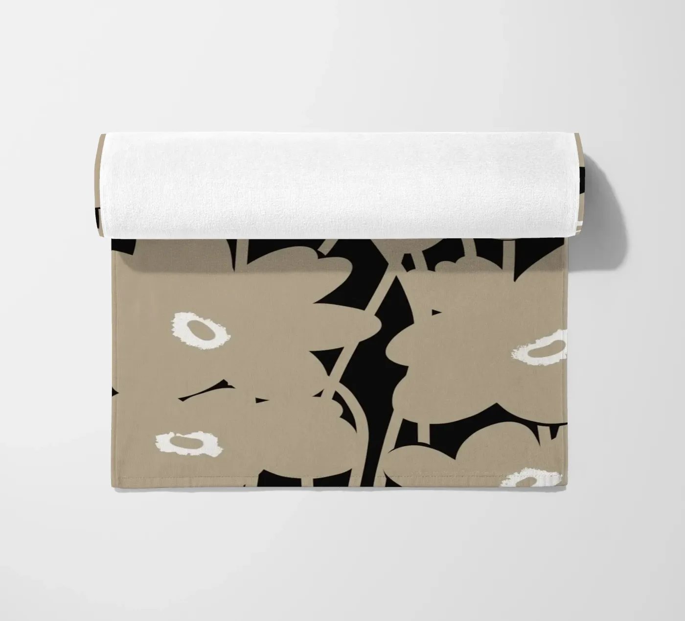 Botanical pattern 10 beach towel by Little Dean