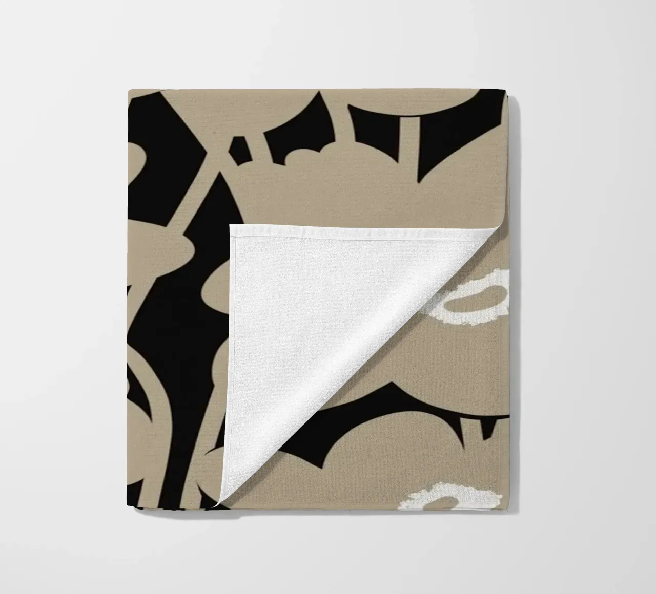 Botanisch patroon 10 strandhanddoek van Little Dean