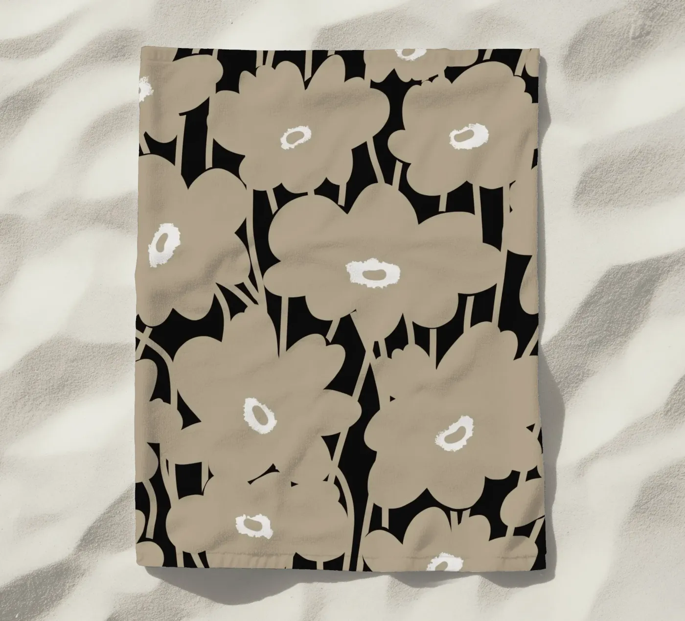 Botanical pattern 10 beach towel by Little Dean