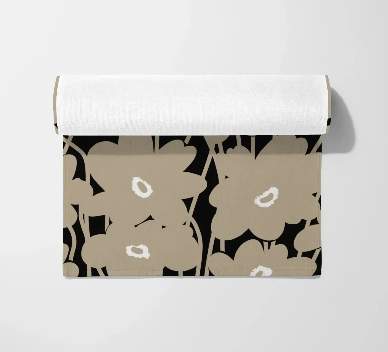 Botanisch patroon 10 strandhanddoek van Little Dean