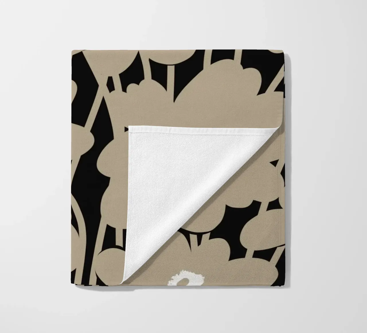 Botanisch patroon 10 strandhanddoek van Little Dean