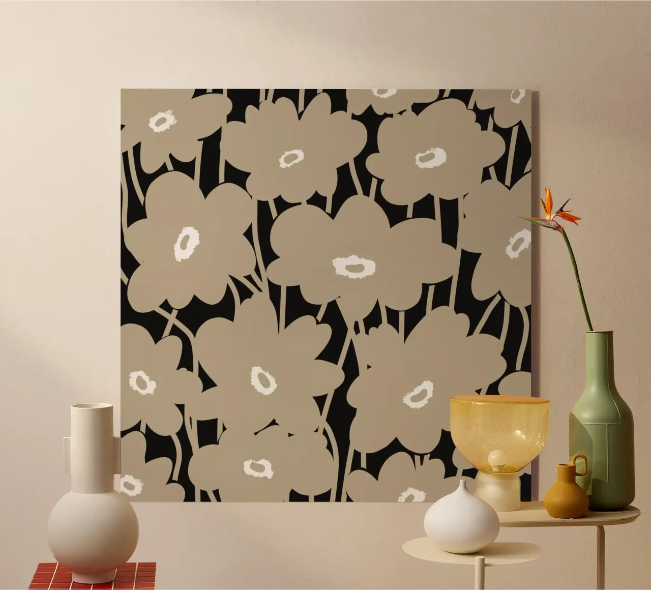 Botanical pattern 10 acrylic glass by Little Dean