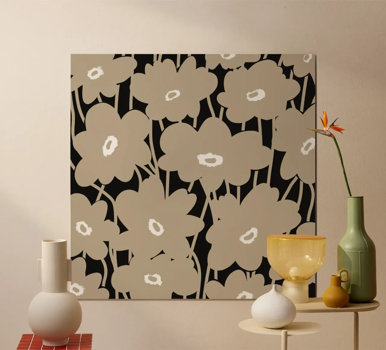 Botanical pattern 10 poster van Little Dean