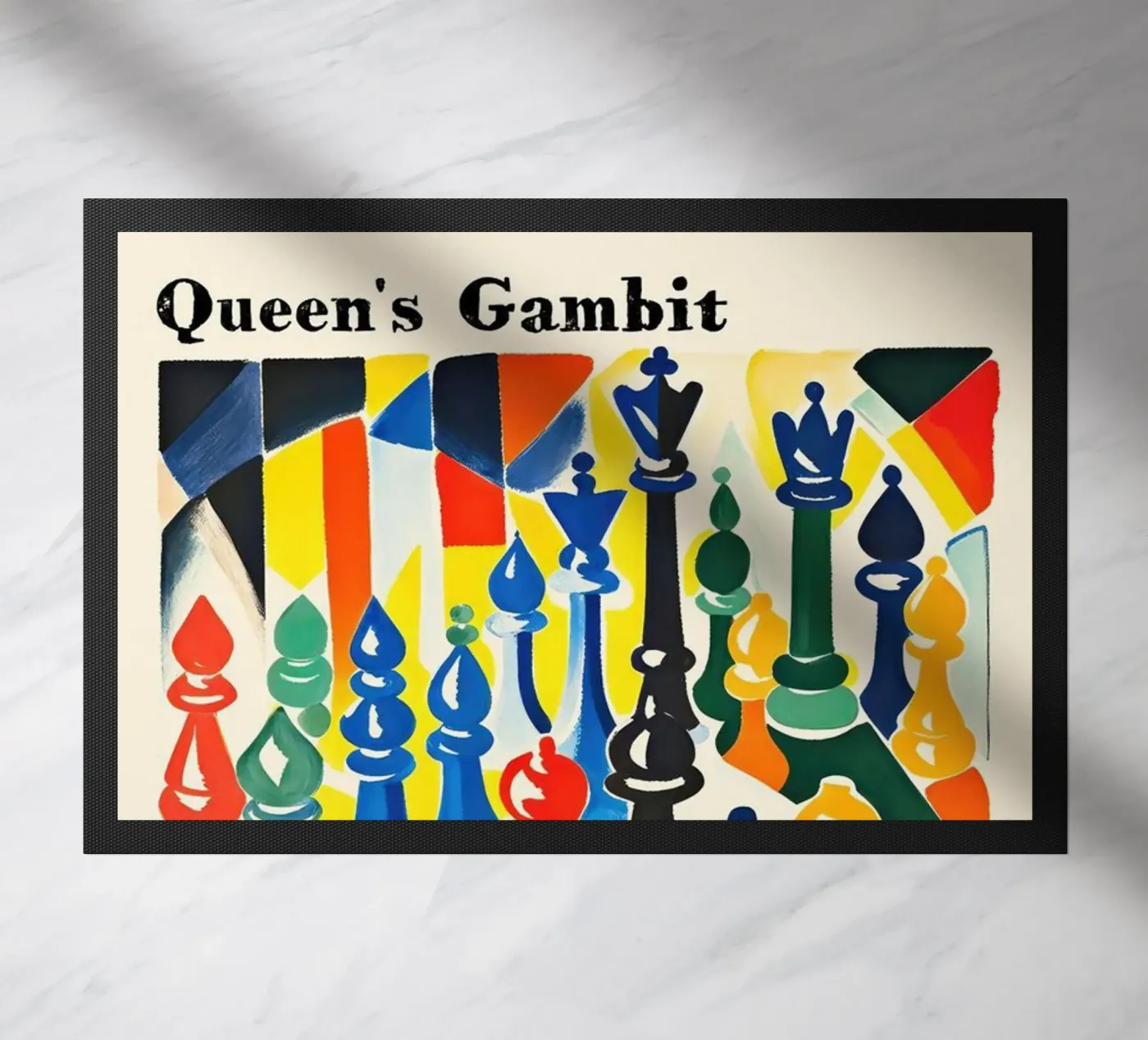 Queen Gambit deurmat van cosmos studio
