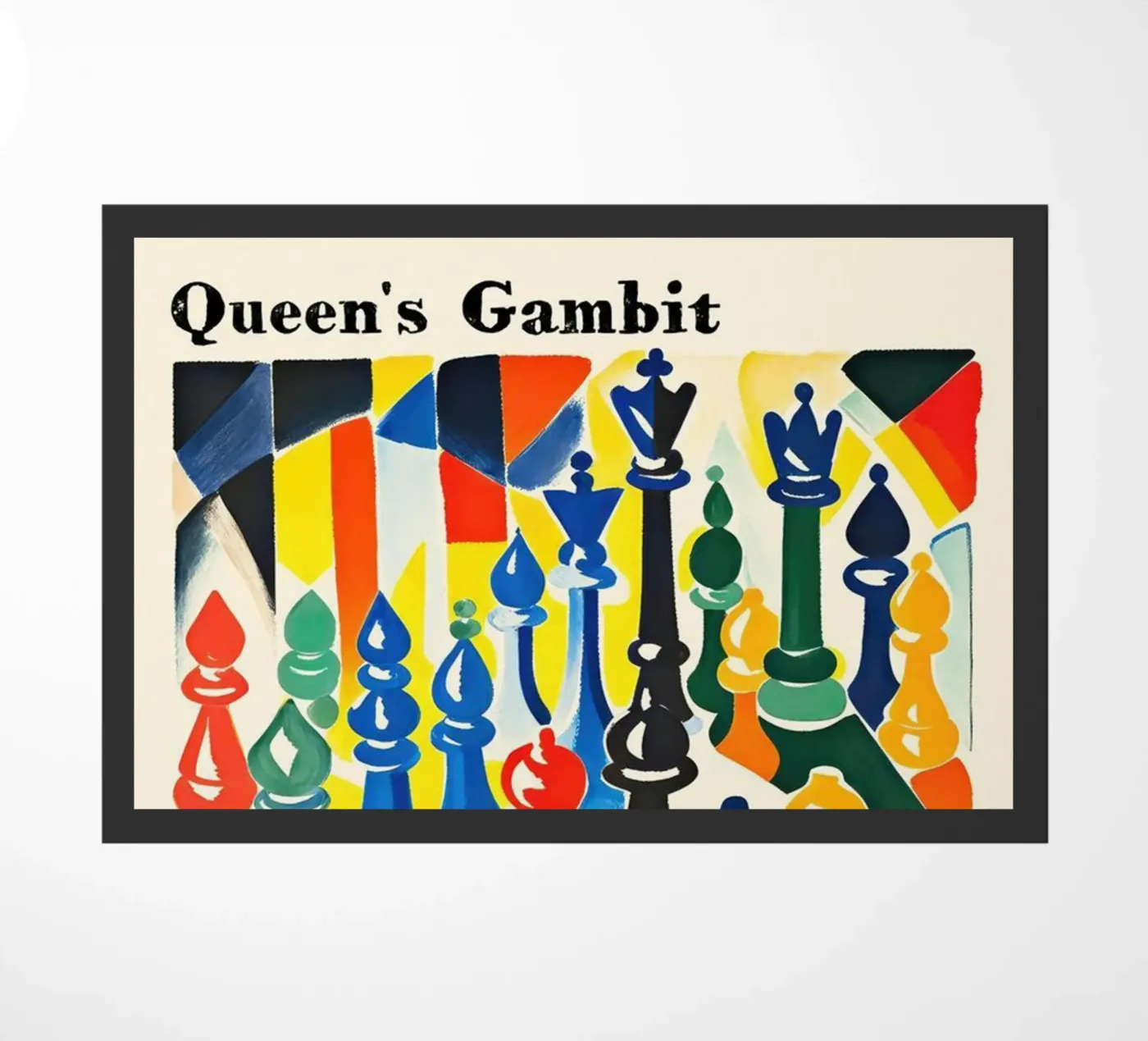 Queen Gambit deurmat van cosmos studio
